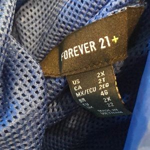 Forever 21, blue windbreaker